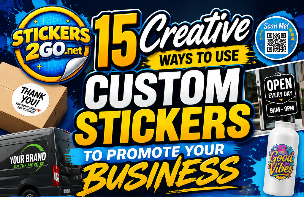 15 Creative Ways to Use Custom Stickers to Promote Your Business