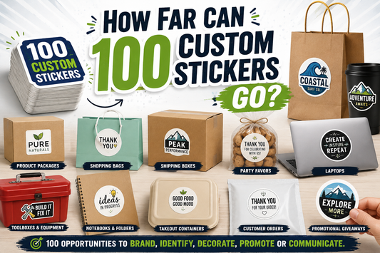How Far Can 100 Custom Stickers Go?