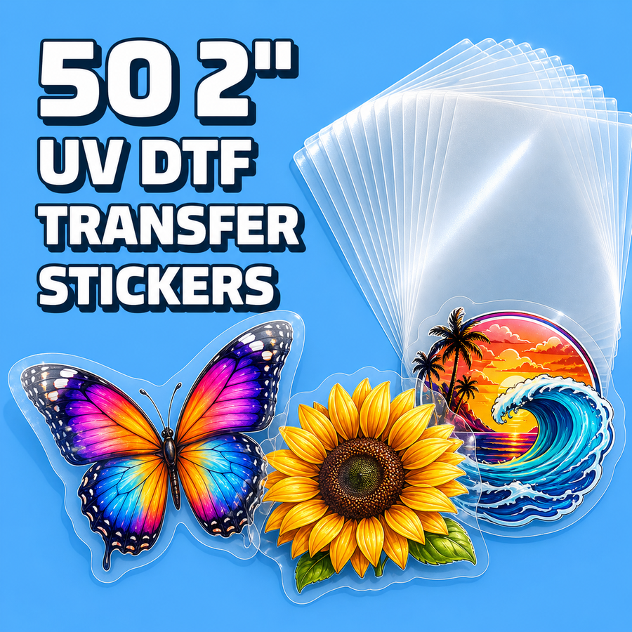 50 2" UV DTF Transfer Stickers